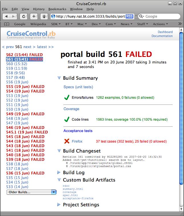 Build failure